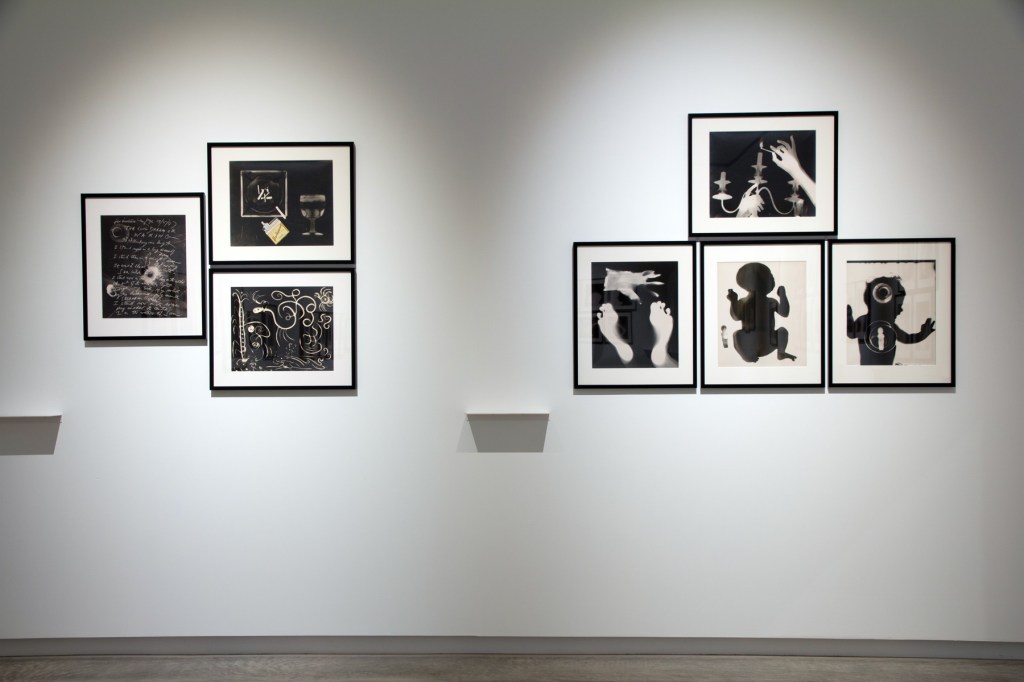 Installation view of the exhibition 'Emanations: The Art of the Cameraless Photograph' at the Govett-Brewster Art Gallery