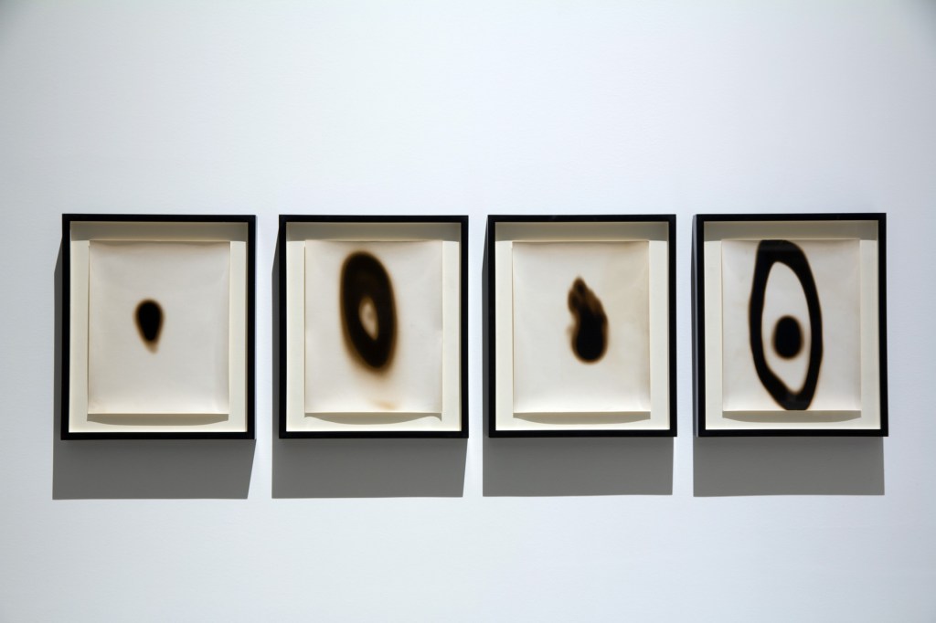 Installation view of Aldo Tambellini (Italy/US) 'Videograms' 1969