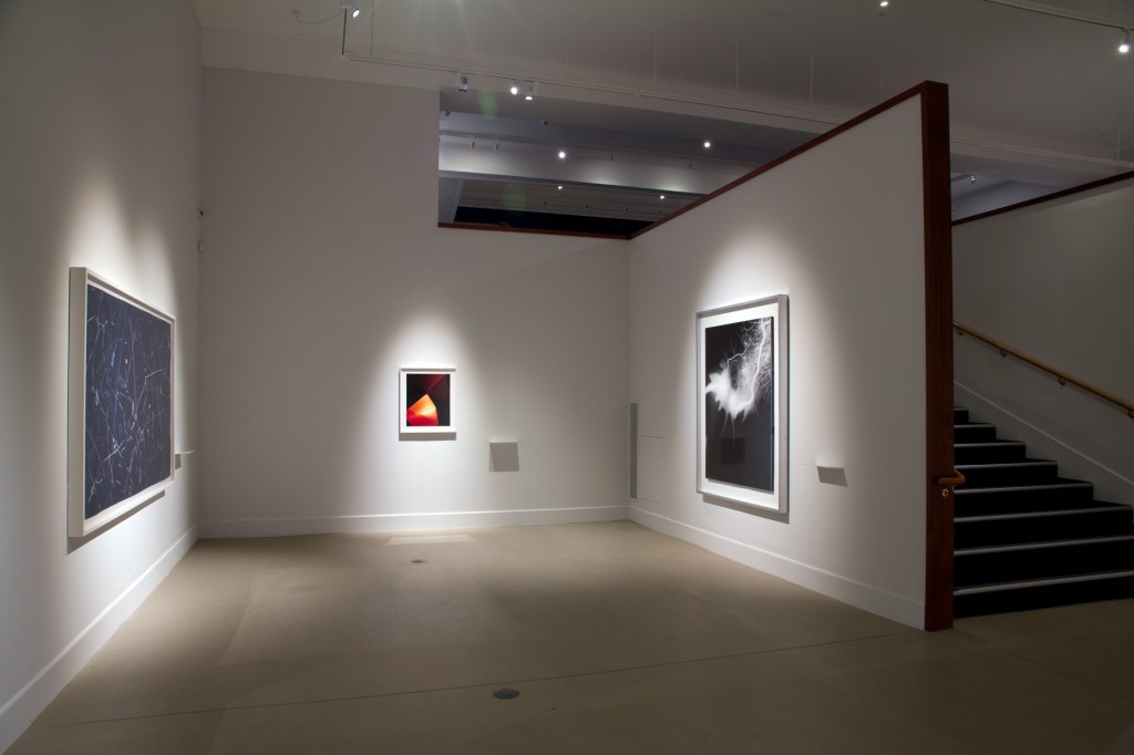 Installation view of the exhibition 'Emanations: The Art of the Cameraless Photograph' at the Govett-Brewster Art Gallery