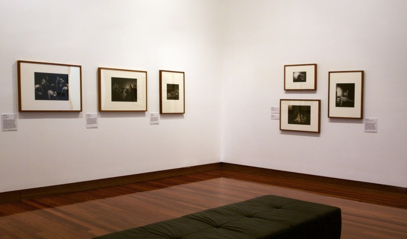 Installation view of the exhibition 'Max and Olive: The photographic life of Olive Cotton and Max Dupain' at The Ian Potter Museum of Art, Melbourne