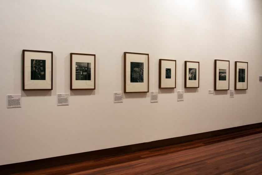 Installation view of the exhibition 'Max and Olive: The photographic life of Olive Cotton and Max Dupain' at The Ian Potter Museum of Art, Melbourne