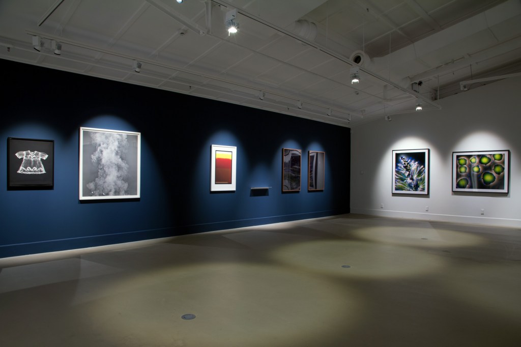 Installation view of the exhibition 'Emanations: The Art of the Cameraless Photograph' at the Govett-Brewster Art Gallery