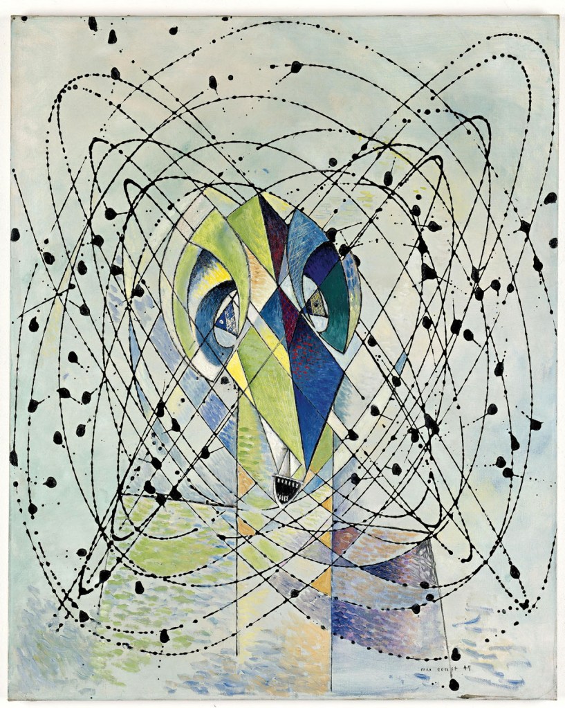 Max Ernst (German, 1891-1976) 'Jeune homme intrigué par le vol d’une mouche non-euclidienne' [Young Man Intrigued by the Flight of a Non-Euclidean Fly] 1942–1947