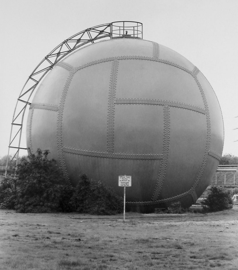 Bernd and Hilla Becher (German, 1931-2007/1934-2015) 'Gas Tank: Essen-Karnap D' 1973