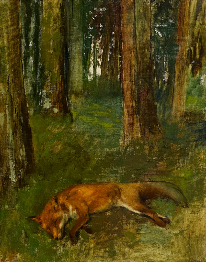 Edgar Degas (French, 1834-1917) 'Dead fox in the undergrowth' 1864-1868 