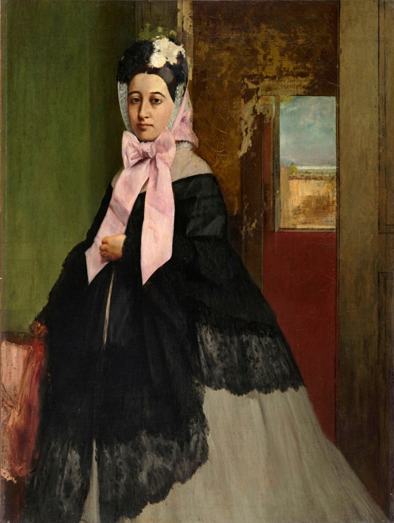 Edgar Degas (French, 1834-1917) 'Thérèse De Gas' c. 1863 from the exhibition 'Degas: A New Vision' at the National Gallery of Victoria International, Melbourne, June - Sept, 2016