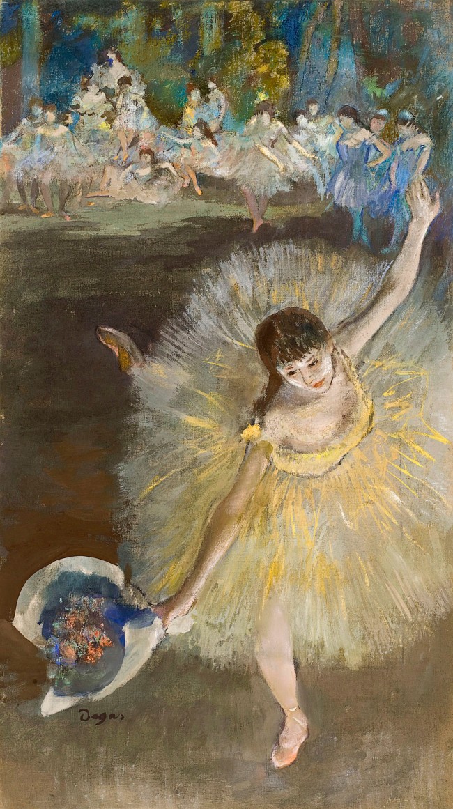 Edgar Degas (French, 1834-1917) 'Finishing the arabesque' 1877 