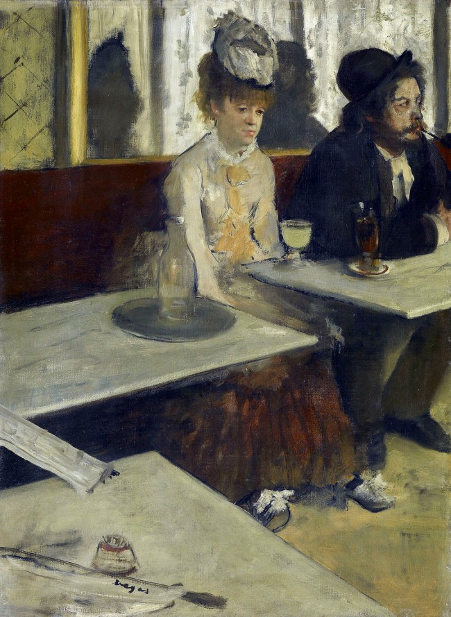 Edgar Degas (French, 1834-1917) 'In a café (The Absinthe drinker)' c. 1875-1876 