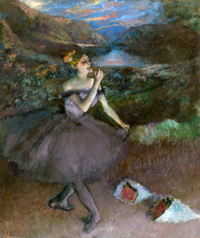 Edgar Degas (French, 1834-1917) 'Dancer with bouquets' c. 1895-1900