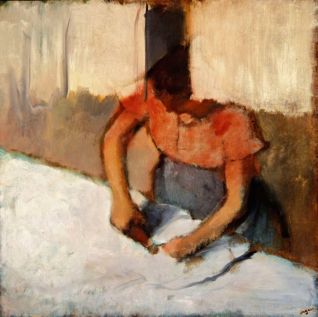 Edgar Degas (French, 1834-1917) 'The laundress ironing' c. 1882-1886