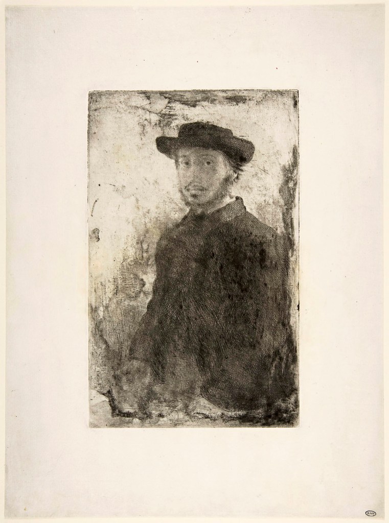 Edgar Degas (French, 1834-1917) 'Edgar Degas: Self-portrait' (third of four states) 1857