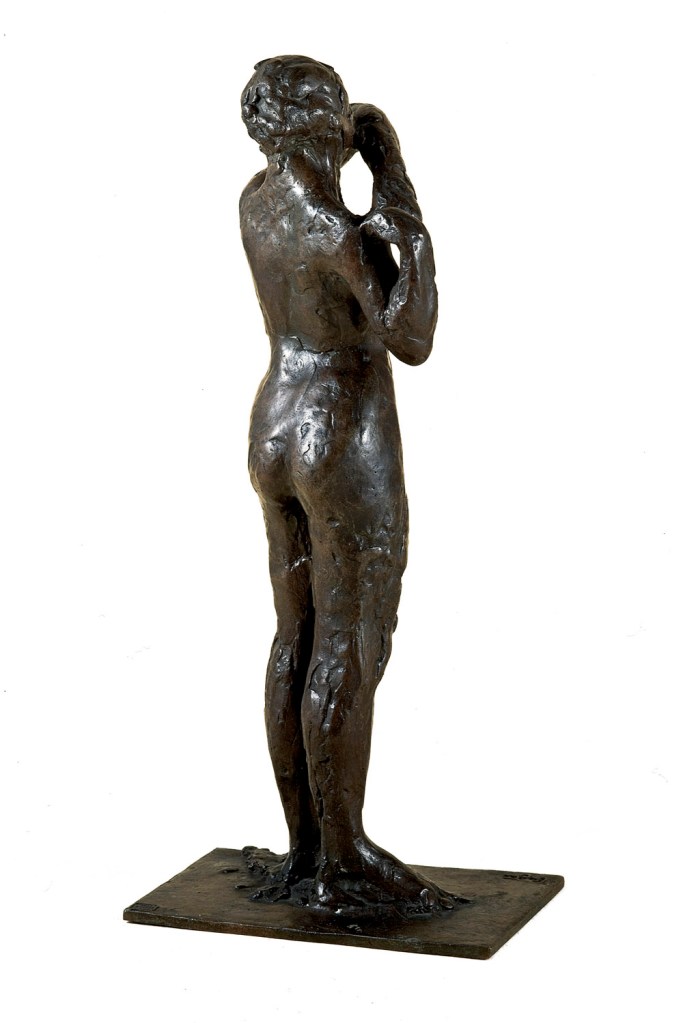 Edgar Degas (French, 1834-1917) 'Dancer adjusting the shoulder strap of her bodice' 1882-1895