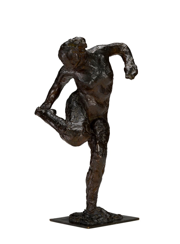 Edgar Degas (French, 1834-1917) 'Dancer looking at the sole of her right foot' (Second study) c. 1900-1910