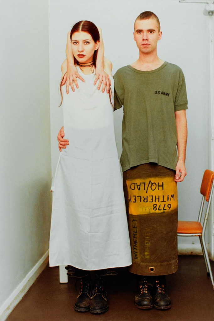 Wolfgang Tillmans (German, b. 1968) 'Suzanne & Lutz, white dress, army skirt' 1993