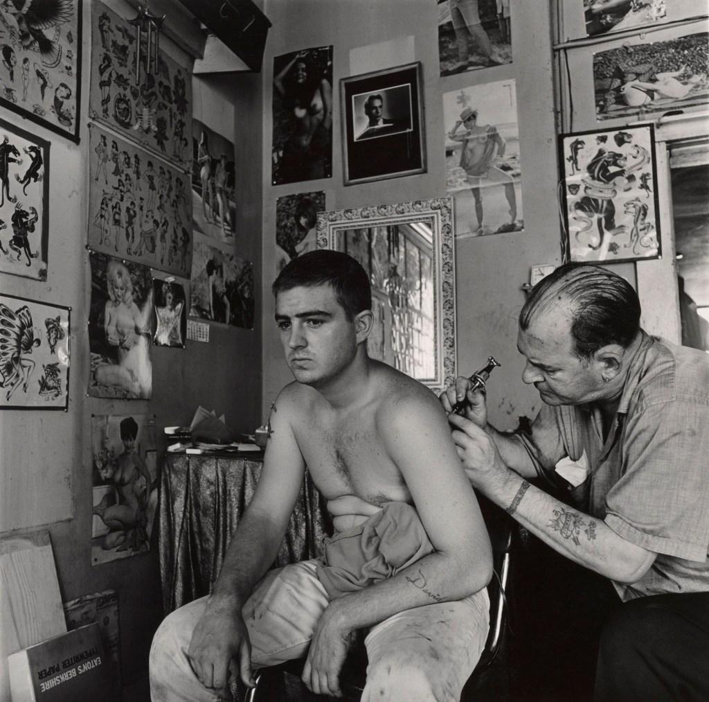 Danny Lyon (American, b. 1942) 'Bill Sanders, Tattoo Artist, Houston, Texas' 1968 