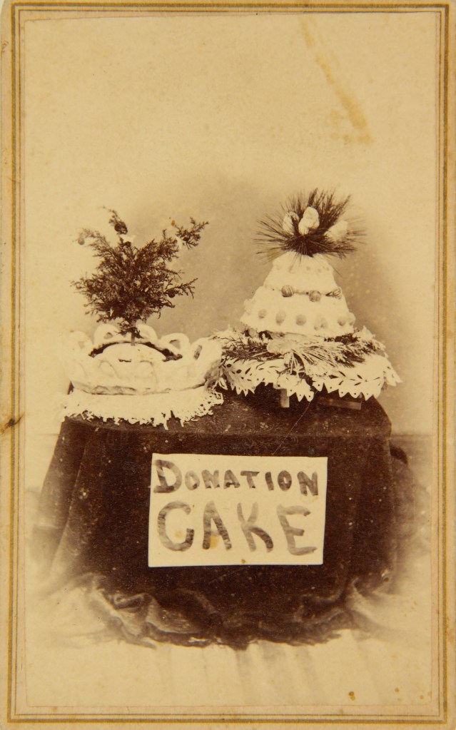 Unknown photographer (American) 'Carte de visite (Donation Cake)' late-19th century