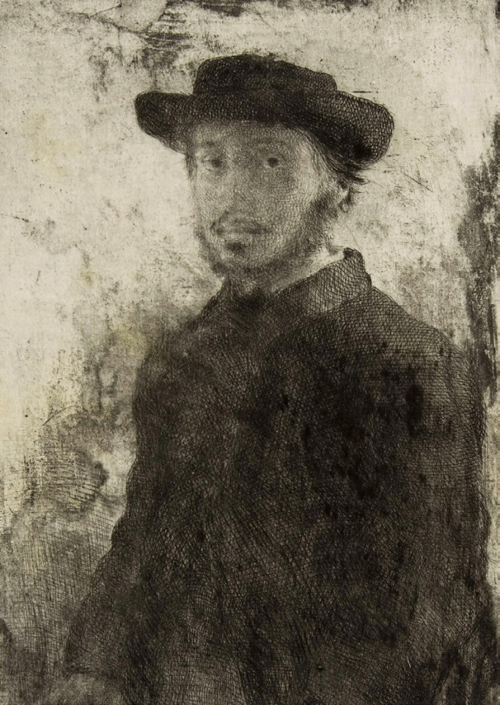 Edgar Degas (French, 1834-1917) 'Edgar Degas: Self-portrait' (third of four states) 1857