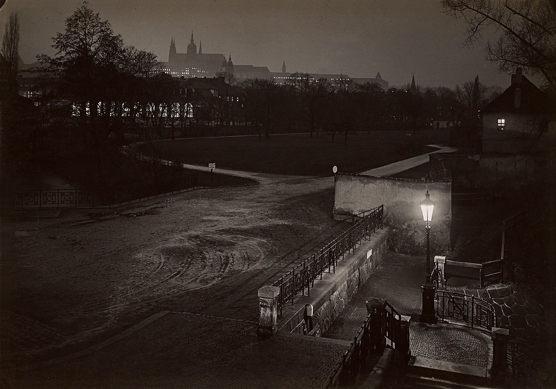 Josef Sudek (Czech, 1896-1976) 'Prague pendant la nuit' [Prague at night] c. 1950-1959
