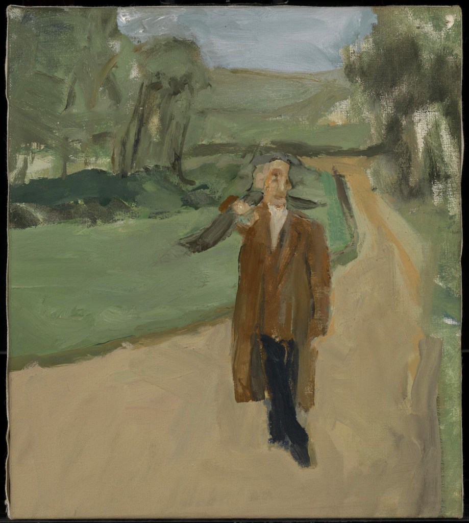 Michael Andrews (British, 1928-1995) 'Study for a Man in a Landscape (Digswell)' 1959