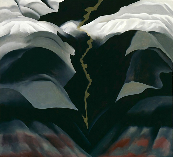 Georgia O'Keeffe (American, 1887-1986) 'Black Place III' 1944