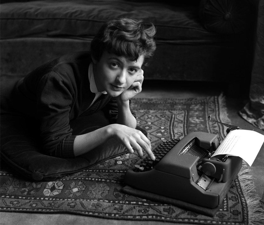 Sabine Weiss. 'Françoise Sagan chez elle, lors de la sortie de son premier roman Bonjour tristesse' Paris, 1954