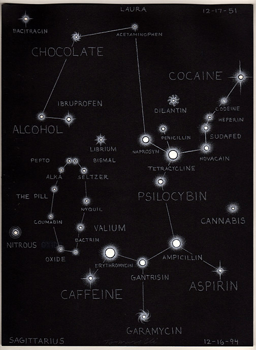 Fred Tomaselli (American born Santa Monica, California, 1956) 'Portrait of Laura' 2015