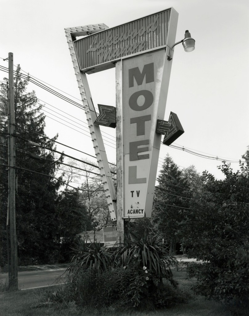 George Tice (American, b. 1938) 'Lakewood Manor Motel, Lakewood, NJ, 1998' 1998