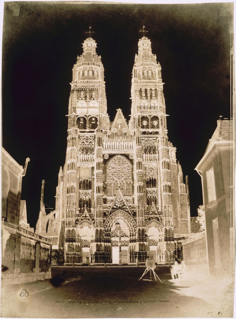 Gustave Le Gray (French, 1820-1884) Auguste Mestral (French, 1812-1884) 'West Facade of the Cathedral of Saint-Gatien, Tours' 1851