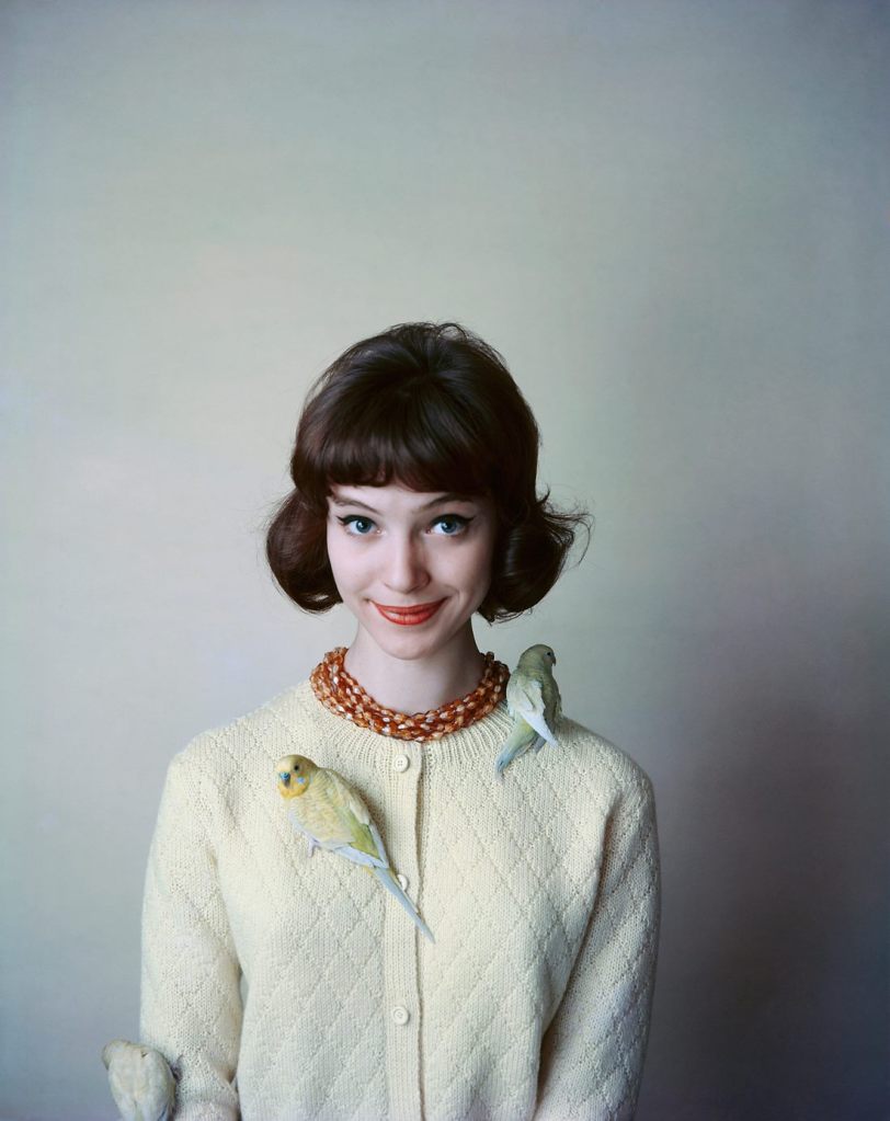 Sabine Weiss (Swiss-French, 1924-2021) 'Anna Karina pour la marque Korrigan' [Anna Karina for the brand Korrigan] 1958