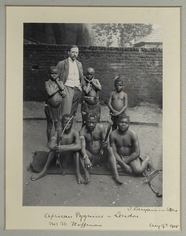 Sir (John) Benjamin Stone (British, 1838-1914) 'African Pygmies in London (including William Hoffman)' 1905