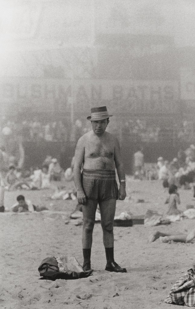 Diane Arbus (American, 1923-1971) 'Man in hat, trunks, socks and shoes, Coney Island, N.Y. 1960' 1960