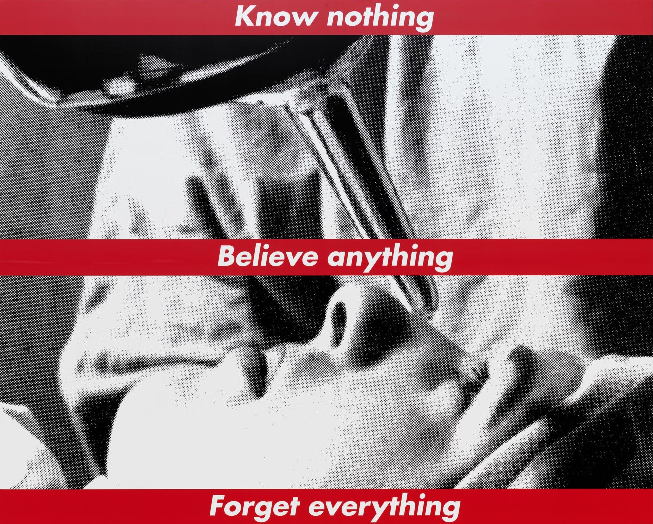 Barbara Kruger We have received orders not to …