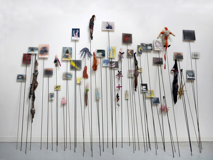 Annette Messager. '47 Piques (47 Pikes)' 1992