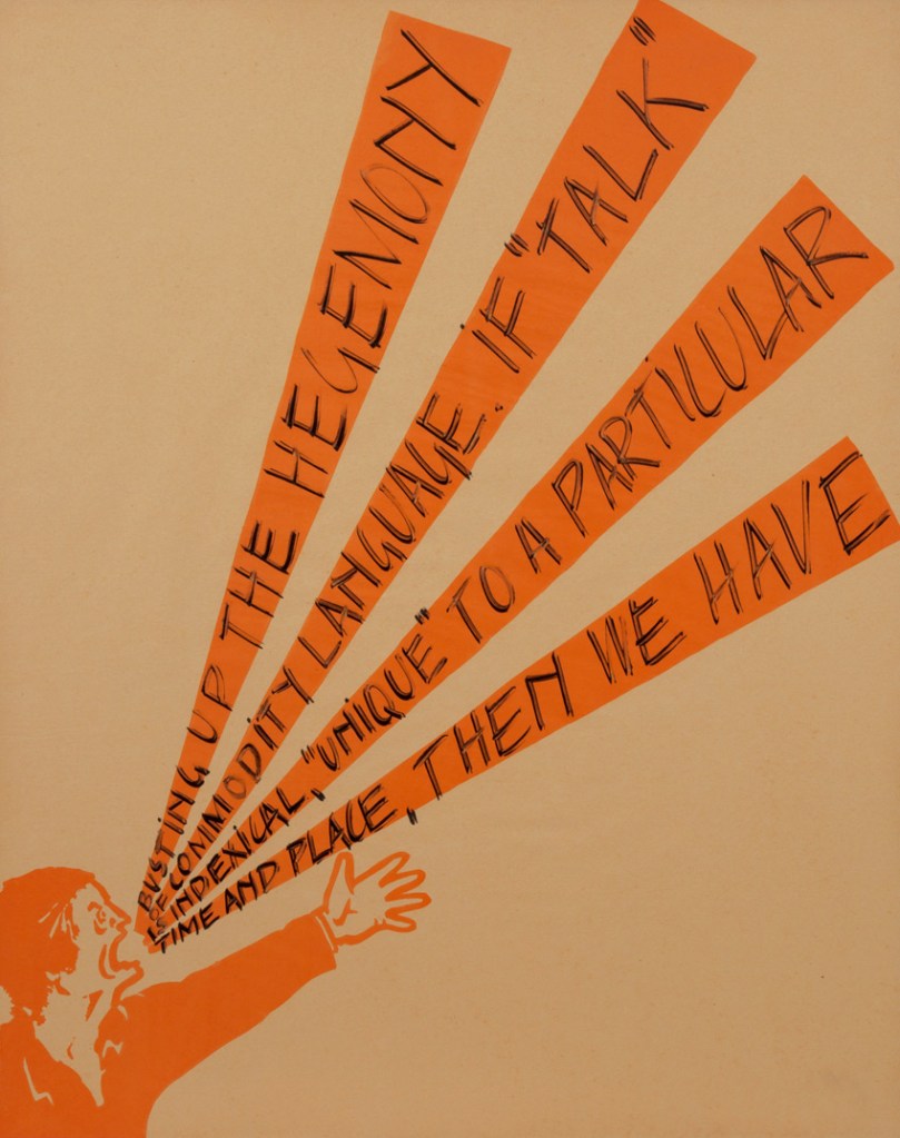 Art and Language (collective created late 1960s) 'Shouting Men' 1975 (details)