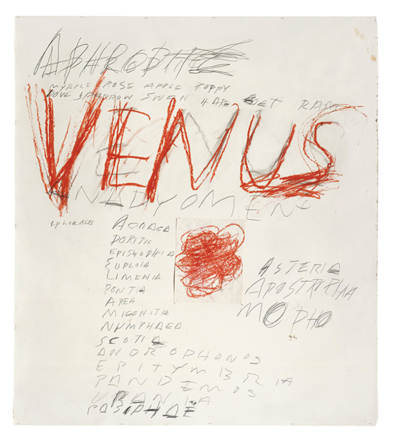 Cy Twombly (American, 1928-2011) 'Venus' 1975
