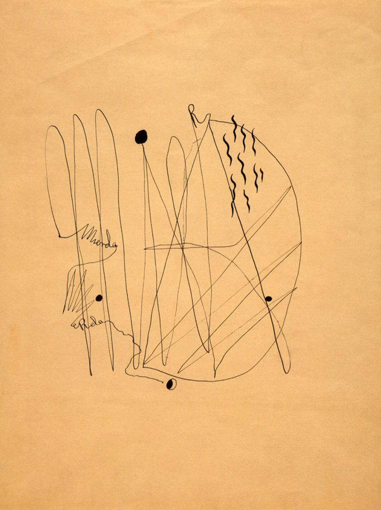 Federico García Lorca (Spanish, 1898-1936) 'García Lorca Mierda (Shit)' 1934