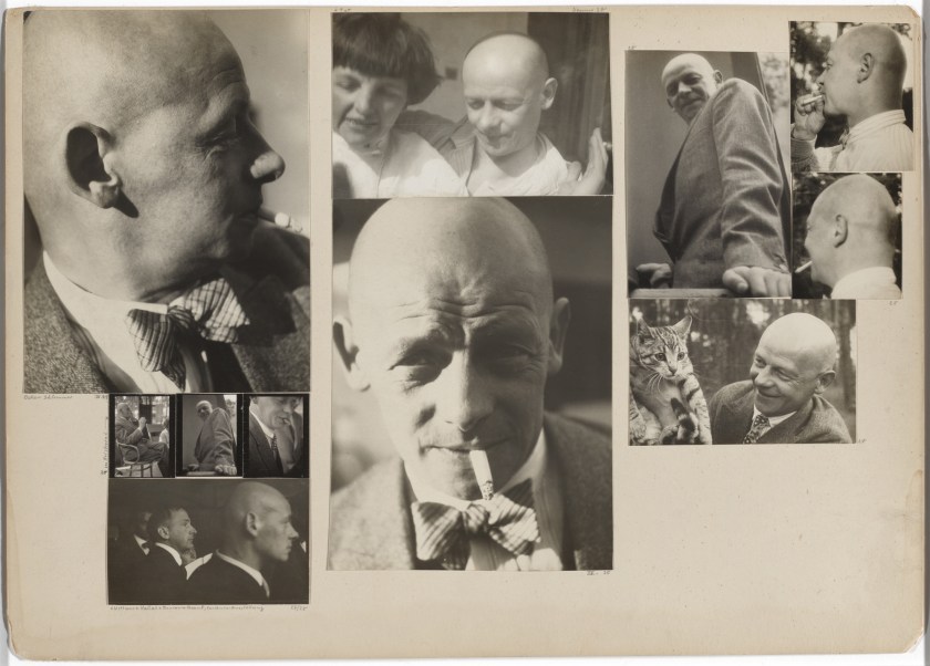 Josef Albers (American, born Germany 1888-1976) 'Oskar Schlemmer, April 1929; Schlemmer in the Bauhaus Masters' Council, 1928; Schlemmer with Hans Wittwer, Ernst Kállai, and Marianne Brandt, Preliminary Course Exhibition, 1927/28; Schlemmer and Tut, summer 1928; Schlemmer, April 1930; Schlemmer, 1928' 1927/1929