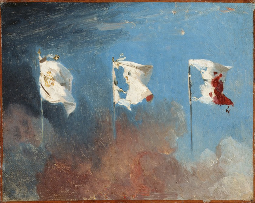 Léon Cogniet. 'Les Drapeaux' 1830