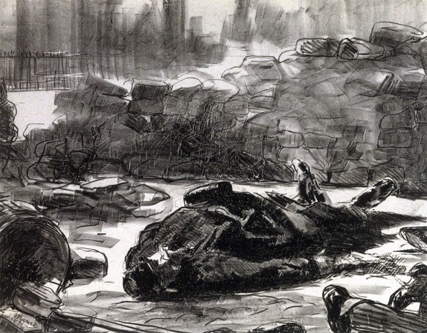 Édouard Manet. 'Guerre civile (Civil war)' 1871