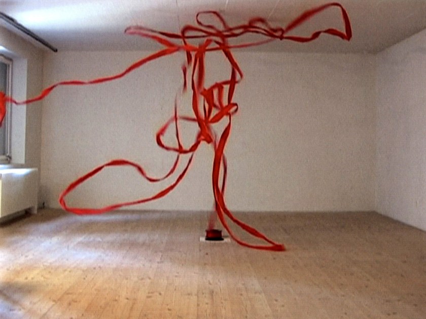 Roman Signer. 'Rotes Band / Red Tape' 2005