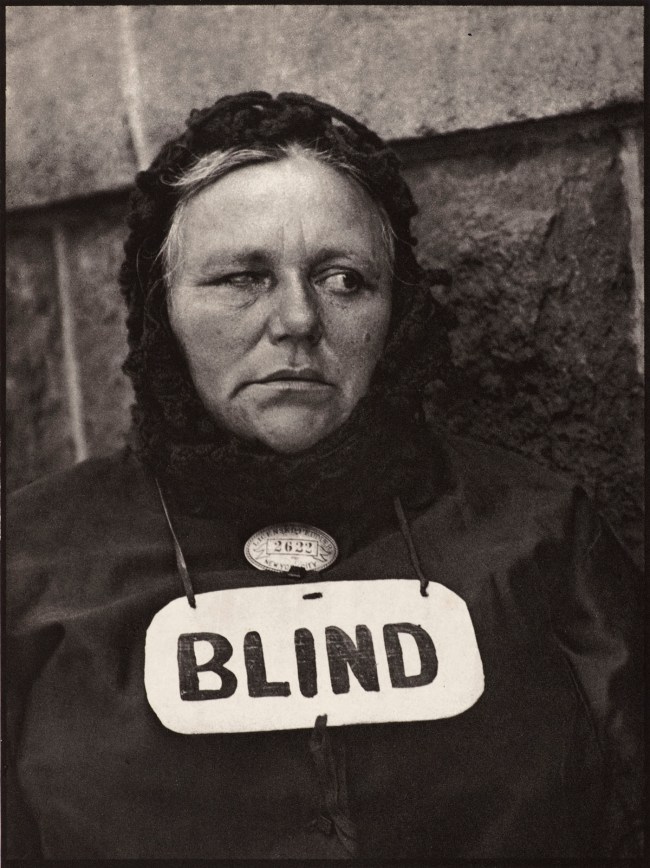 Paul Strand (American 1890-1976) 'Blind woman, New York' 1916