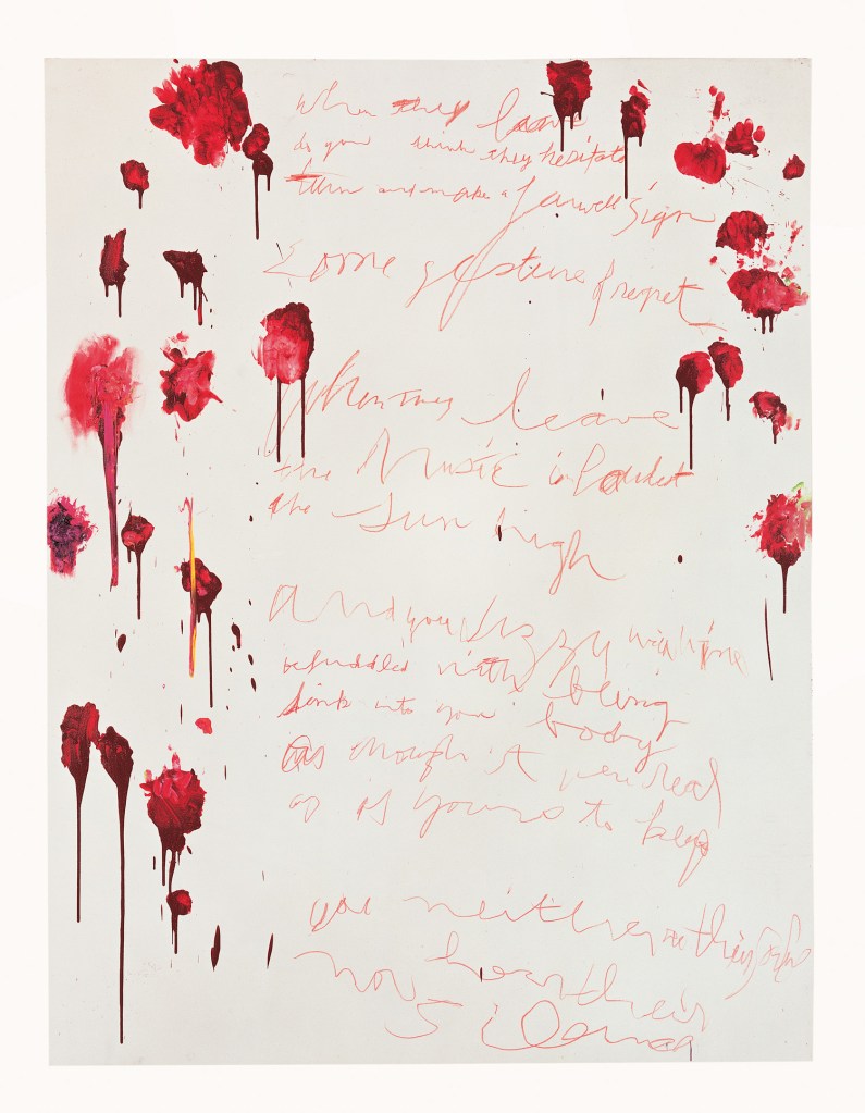 Cy Twombly (American, 1928-2011) 'Coronation of Sesostris (Part VI)' 2000