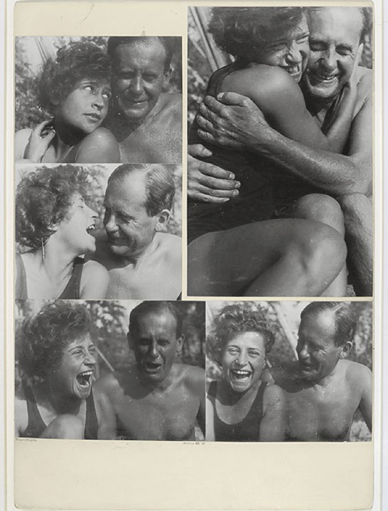 Josef Albers (American born Germany, 1888-1976) 'Walter Gropius and Schifra Canavesi, Ascona August 1930'