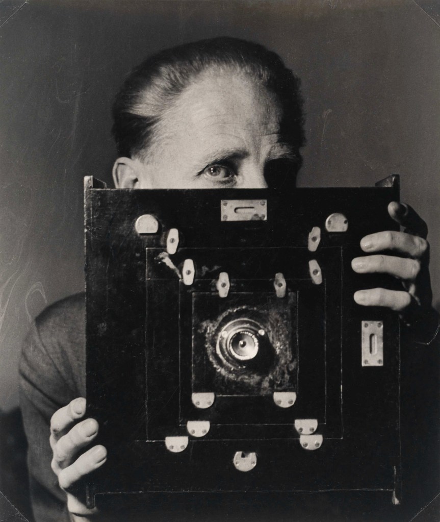 Laelia Goehr (British born Russia, 1908-2002) 'Bill Brandt with his Kodak Wide-Angle Camera' 1945