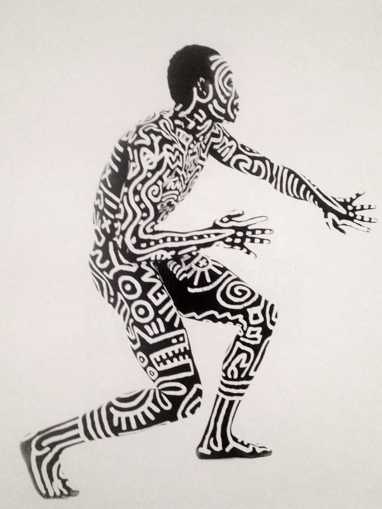 Tseng Kwong Chi (American born Hong Kong, 1950-1990) 'Bill T. Jones Body Painting with Keith Haring' 1983