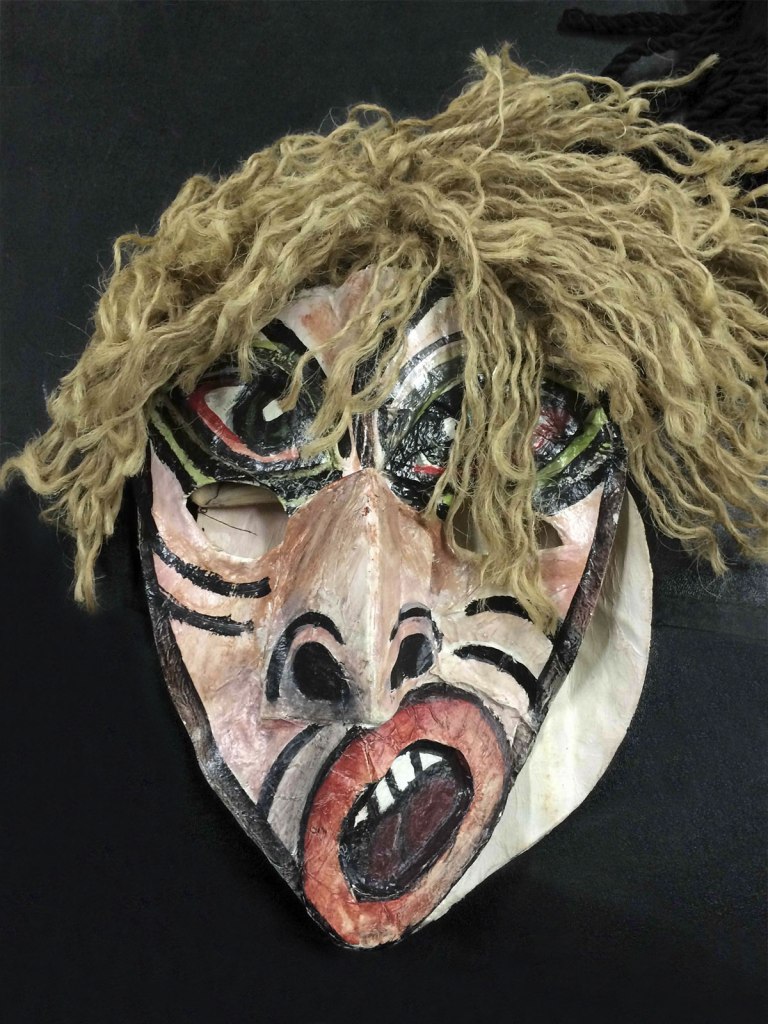 Huck Snyder (American, b. 1993) Small mask from 'Last Supper at Uncle Tom's Cabin' 1990