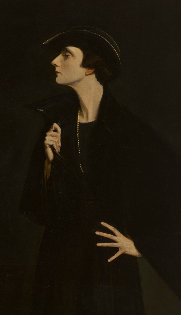 Abram Poole (American, 1883-1961) 'Mercedes de Acosta' 1923 (detail)