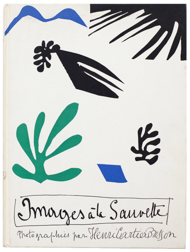 Cover by Henri Matisse of Henri Cartier-Bresson's 'Images à la Sauvette' (Verve, 1952)