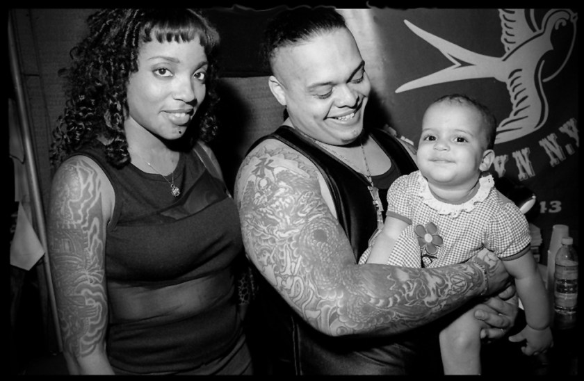 Maury Englander (b. 1943) 'Tattooed family at the first New York City Tattoo Convention' 1998