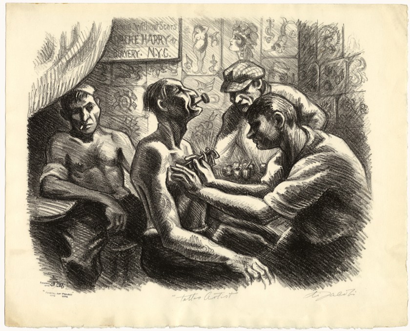 Eli Jacobi (1898-1984) 'Tattoo Artist' c. 1935